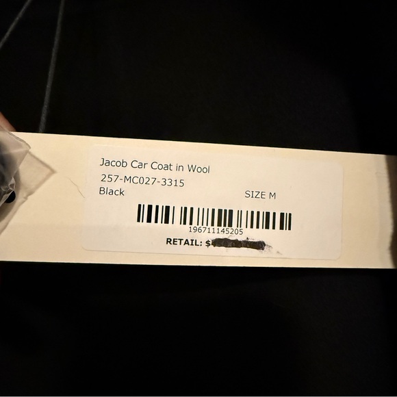 Alex Mill Jacob Coat Black Size M - Picture 4 of 9